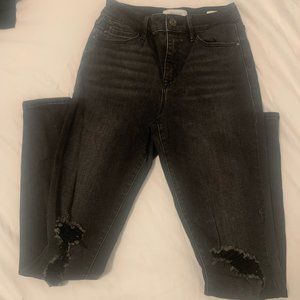Black Skinny Girl Size 26 High Rise Jeans